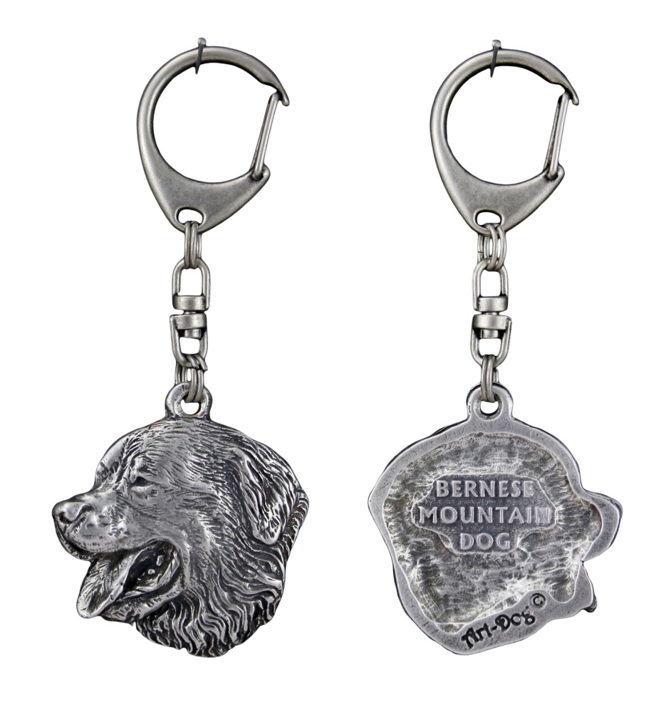 Bouvier bernois porte-clés en argent massif Art-Dog